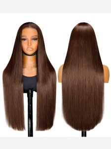 #4 Dark Brown Colored Human Hair Wigs Alipearl Skin Melt HD Lace Front Wigs - Image 10