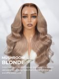 Mushroom Blonde 13x6 Lace Frontal Body Wave Wig With Layered Cuts - Image 4