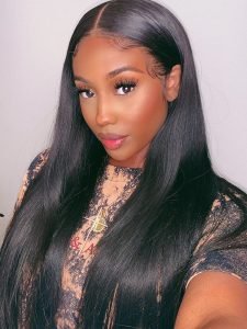Alipearl Virgin Hair Soft Straight Full Lace Wig 180% Density Pre-plucked Hairline With Baby Hair - Image 4