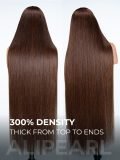 Super Long 300% Density Chocolate Brown 13x6 HD Lace Front Wig Straight Human Hair - Image 7