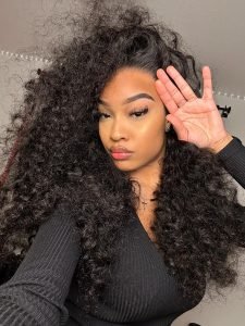 Glueless Invisi Drawstring 360 Lace Wig Deep Curly Hair Ready To Go Wigs - Image 2