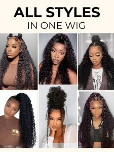 Glueless Invisi Drawstring 360 Lace Wig Deep Curly Hair Ready To Go Wigs - Image 7