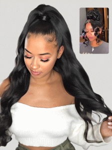 Ready To Go 370 Lace Wigs Body Wave Human Hair With Glueless Invisi Drawstring - Image 8
