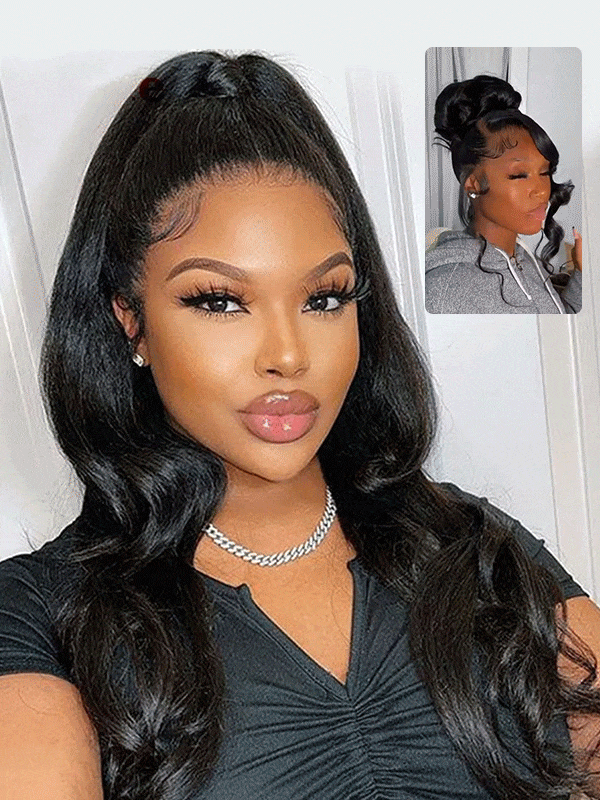 370_lace_wigs_body_wave Ready To Go 370 Lace Wigs Body Wave Human Hair With Glueless Invisi Drawstring - Image 1