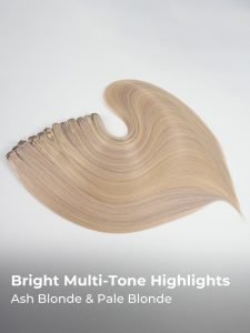 P18/613 Blonde Highlight Human Hair Bundles Body Wave And Straight - Image 3