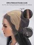 Double Drawn Water Wave 13x6 Built-In Scalp Wig Natural Wave Hair - Image 3