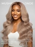Mushroom Blonde 13x6 Lace Frontal Body Wave Wig With Layered Cuts - Image 3