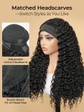 Deep Wave Human Hair Headband Wigs - Image 2
