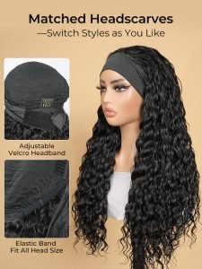 Loose Deep Wave Cheap HeadBand Wigs Human Hair Half Wigs - Image 3