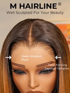 Honeyed Bliss Color Wig M Hairline 13x6 Front Wig With Widow's Peak - Image 3
