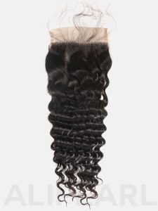 Deep Wave Weave Human Hair 3 Bundles With 6x6 Lace Closure - Image 4