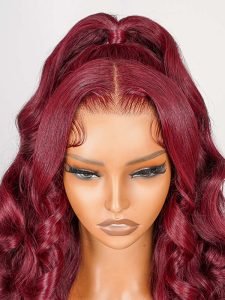 99J Pre-styled Half Up Half Down 13*4 Lace Frontal Wig Ready To Go - Image 3