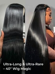 Long Wigs Straight HD Lace Frontal Human Hair Wigs 24-40 Inch - Image 2