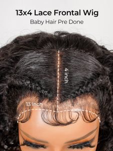 Water Wave Pre Styled 13x4 Lace Frontal Wigs Ready To Go - Image 4