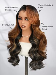 Highlight Lagos Hairline Loose Body Wave 13x6 HD Lace Front Wigs - Image 3