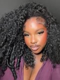 Burmese Curly Puffy Glueless Half Wig Easy To Wear 250 High Density - Image 2
