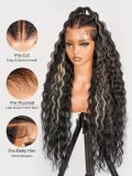 Stylist Braided Highlight Crimped Wavy Ready To Go 13x6 Lace Front Wig - Image 3