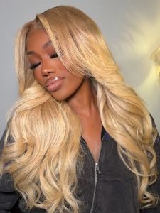 #P27/613 Brown to Blonde Ombre Wigs Body Wave 13x4 Lace Frontal Wig for Sale