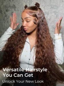 PreMax 13x6 HD Lace Frontal #4 Dark Brown Deep Wave Wig - Image 6
