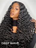 Glueless Deep Wave Drawstring Ready To Go 6*8 Lace Front Wig - Image 3