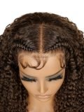 #4 Dark Brown Pre Styled Curly 13x4 Lace Wig With Baby Hair - Image 5