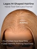 Coffee Latter 13x6 Lace Frontal Body Wave Colored Wig with M Hairline - Image 3