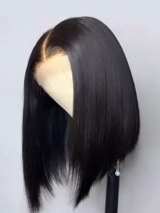Short Bob Straight Wig Human Hair Lace Front Wigs For Women Glueless Bob Wig - Image 2