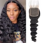 Alipearl Peruvian Hair Loose Deep Wave 4*4 5*5 6*6 HD Lace Closure