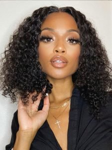 Water Wave Short Bob Wigs Natural Looking Short Wigs Bob Lace Wig - Image 3