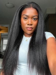 250% Density Yaki Straight Alipearl Super Thin LY Lace Front Wigs Pre Plucked - Image 3