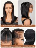 [Ship To US Only]Pre Braided Short Bob Pre Cut Ready To Go Glueless 13x4 Lace Frontal Wig - Image 2