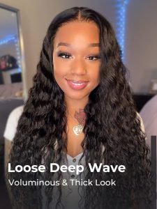 180% Density Alipearl Natural Wave Ready To Go Lace 4x7 Lace Clsoure Deep Wave Wigs - Image 3