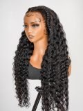 Pre Braided Pre Styled Ready To Go Deep Wave 13*6 Frontal Wig - Image 7