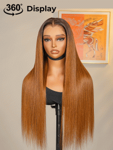 Honeyed Bliss Color Wig M Hairline 13x6 Front Wig With Widow's Peak - Image 10