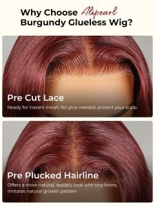 99J Body Wave Ready To Go Gluelesss 5*5 Lace Closure Wig - Image 6