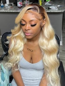 Ombre Color Wig #4/613 Body Wave Human Hair Lace Wig - Image 6