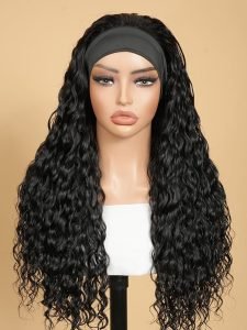 Loose Deep Wave Cheap HeadBand Wigs Human Hair Half Wigs - Image 4