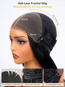 300% Density Bouncy Curly Drawstring 6x8 HD Lace Ready To Go Wig - Image 5