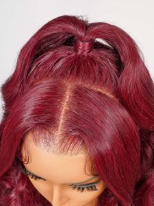 99J Pre-styled Half Up Half Down 13*4 Lace Frontal Wig Ready To Go - Image 4