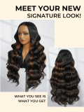 Caramel Auburn Ombre 13x4 HD Lace Front Wig Glueless Ready To Wear - Image 7