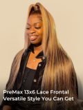 300% Density 13x6 HD Lace Front 4/27 Highlight Straight Wigs - Image 3