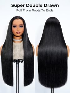 Double Drawn Top Grade Straight And Body Wave HD Lace Wig Human Hair - Image 6