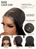 Super Double Drawn Dark Brown Body Wave HD Lace Wig Human Hair - Image 5
