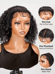 Water Wave Pre Styled 13x4 Lace Frontal Wigs Ready To Go - Image 5