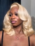 Blonde Body Wavy 6x8 Glueless Lace Wig Side Part Style Ready To Go - Image 5