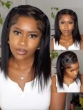 Short Bob Straight Pre-Styled 13x4 Ready to Go Lace Front Wig - Image 4