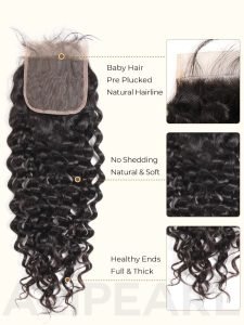 Alipearl Brazilian Hair 3 Bundles Natural Wave With 4*4 Lace Closure - Image 6