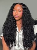 250% Density Burmese Curly 5x7 Pre Cut Lace Front Wig With Drawstring - Image 8