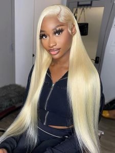 Long Wigs #613 Blonde Straight Pre Plucked Lace Wigs 30-40 Inches - Image 4