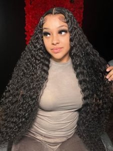 Long Hair Wigs Deep Wave Pre Plucked HD Lace Wigs 24-40 Inchs - Image 4